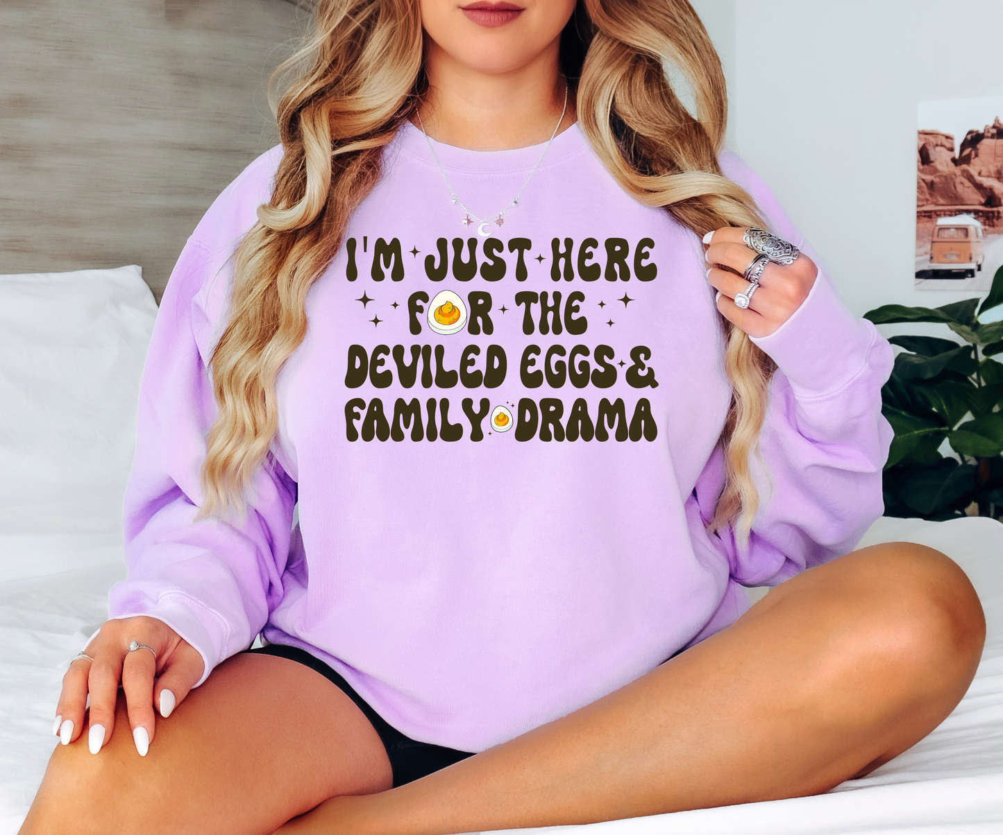 Easter Just Here For the Deviled Eggs T-shirt or Sweatshirt