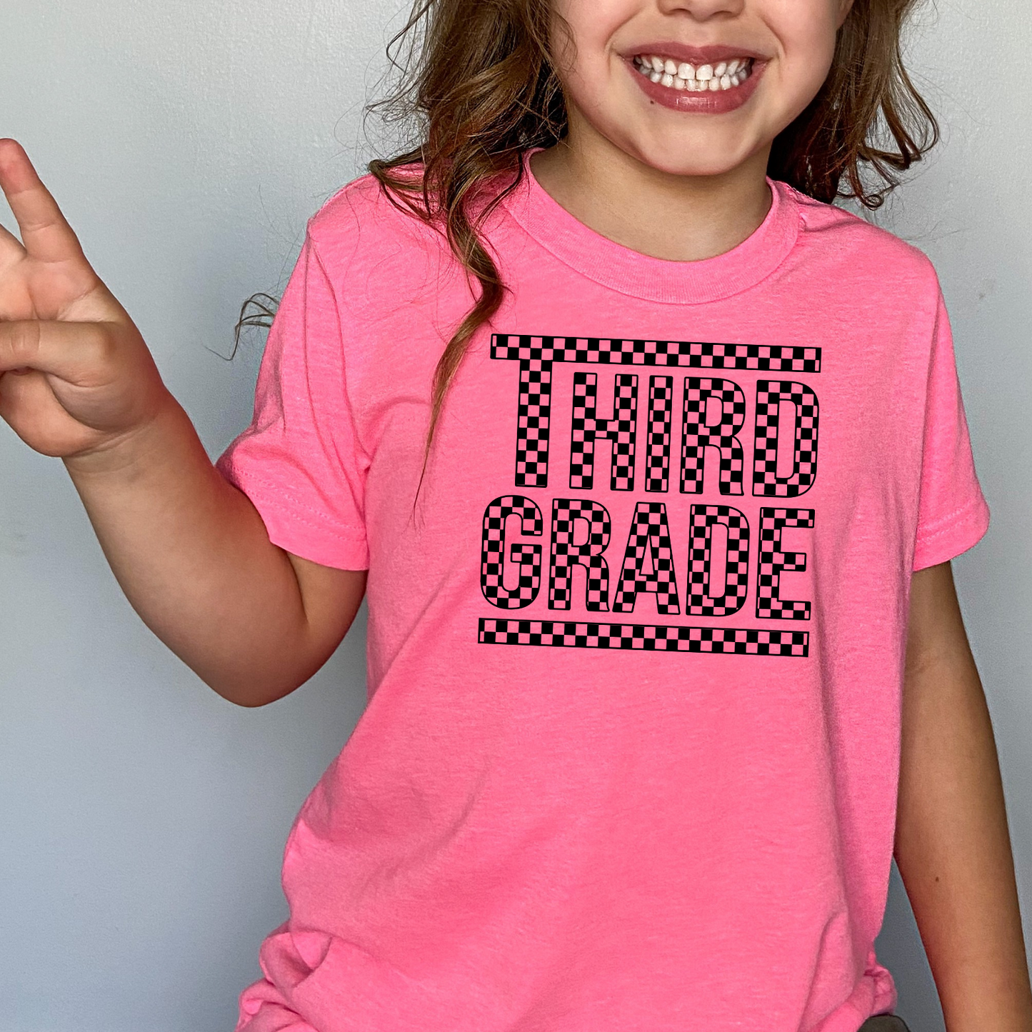 Back to School Old School Checker T-Shirt