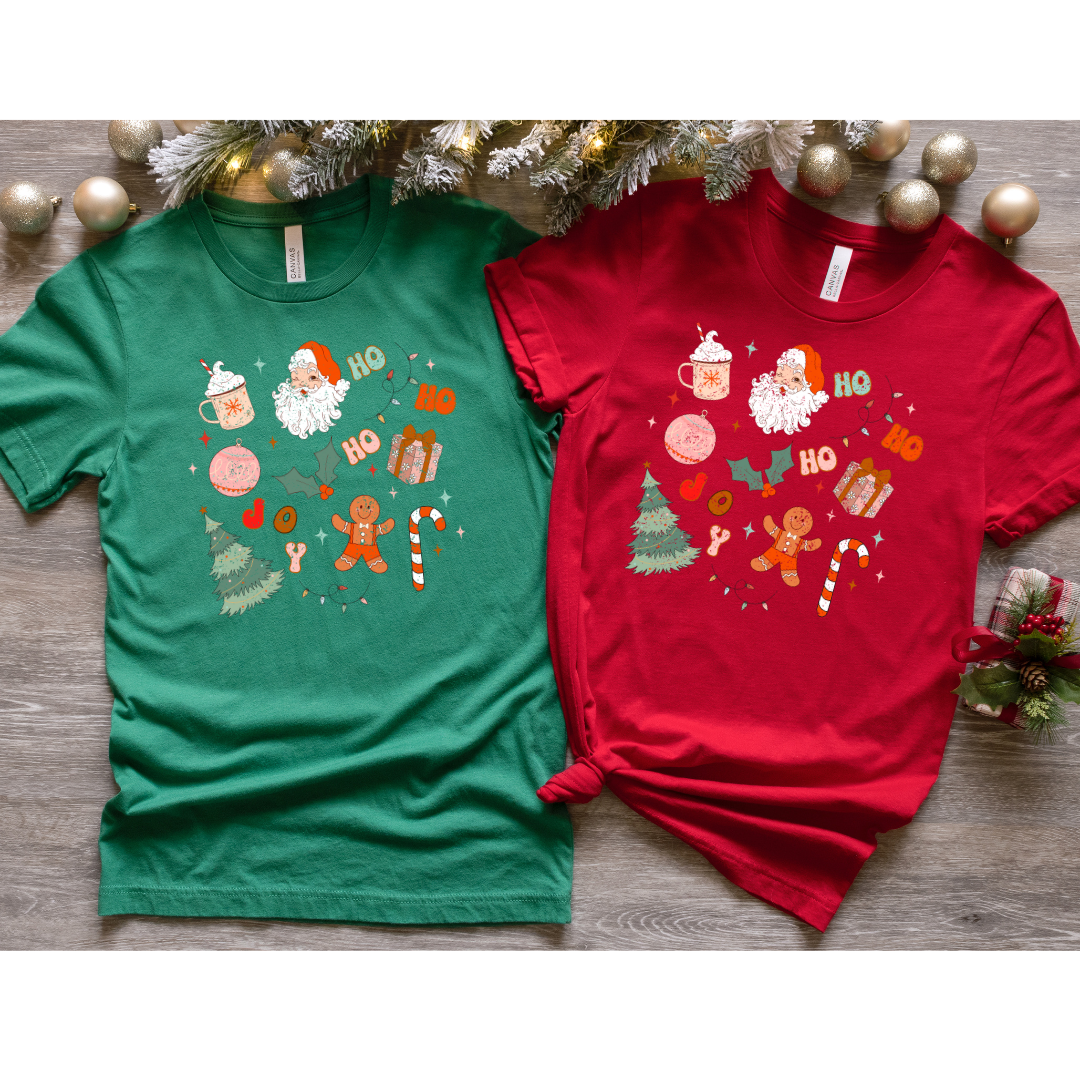 Christmas Doodle Bella Canvas T-Shirt