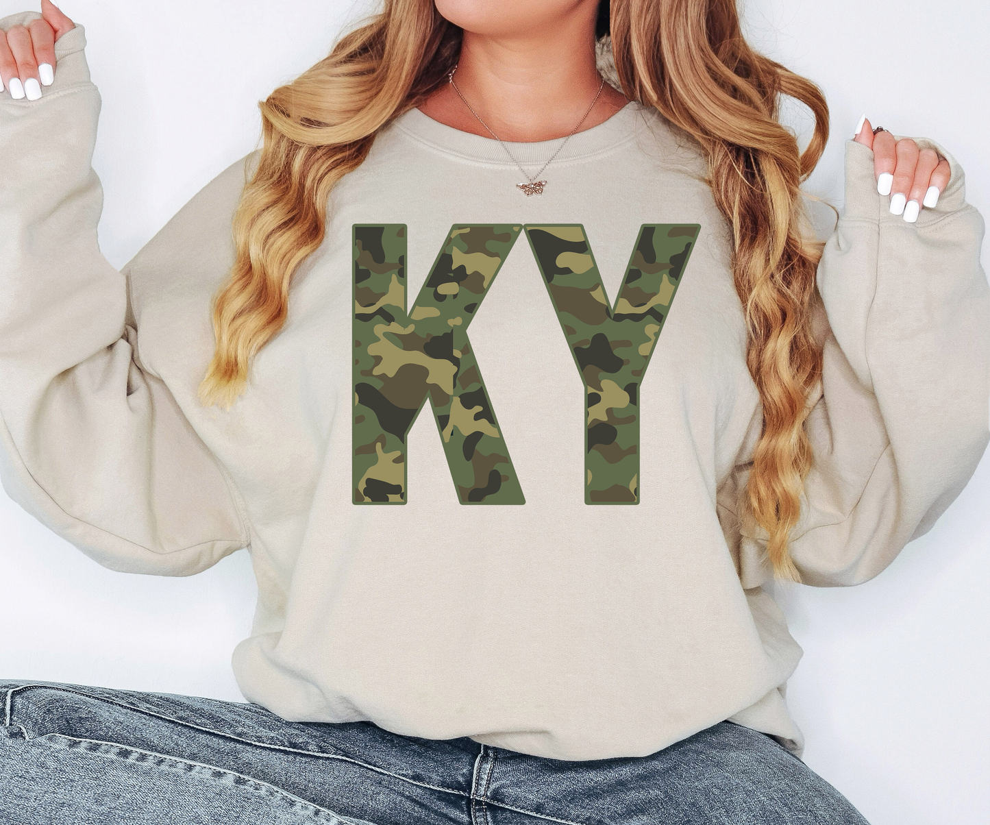 Camo KY Kentucky T-shirt or Sweatshirt