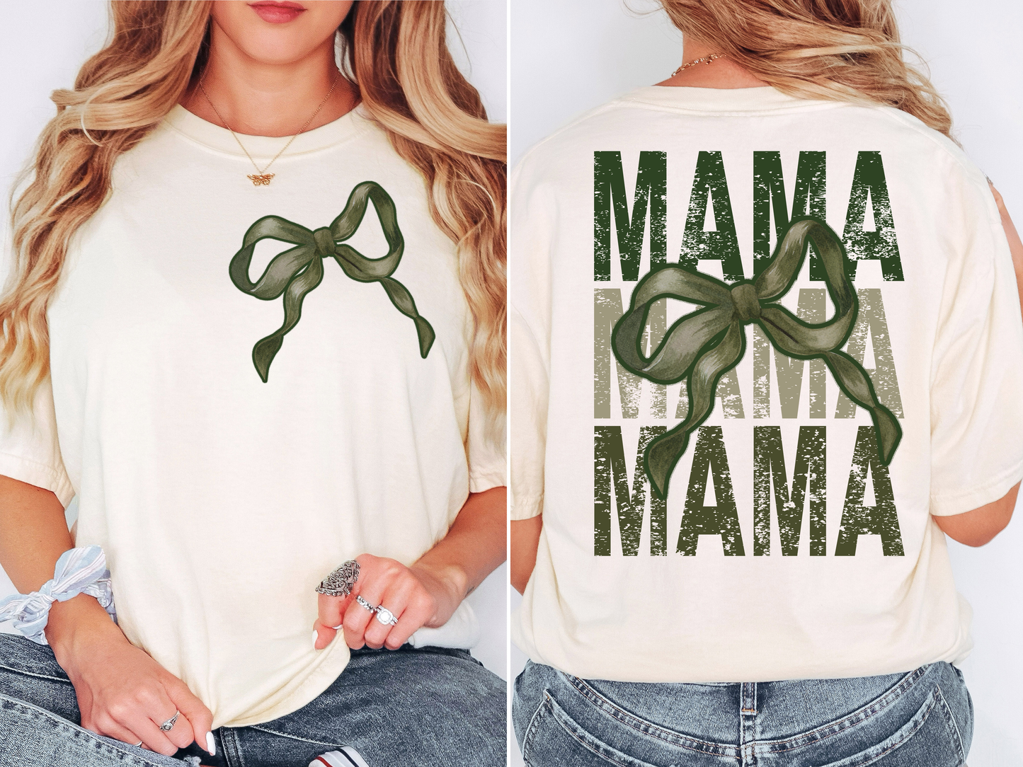 Distressed Mama Coquette Camo T-shirt or Sweatshirt