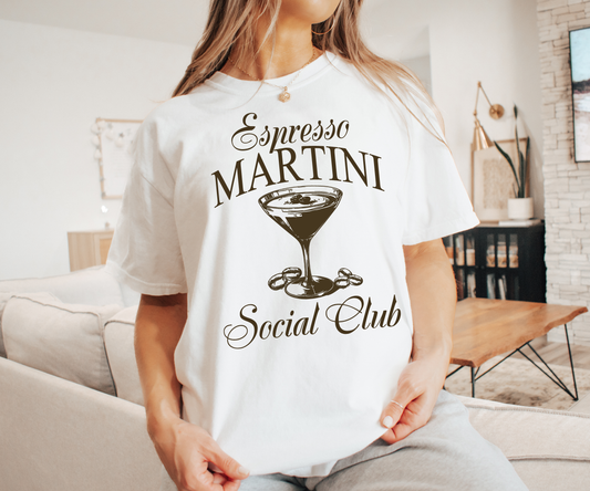 Espresso Martini Social Club Comfort Color T shirt