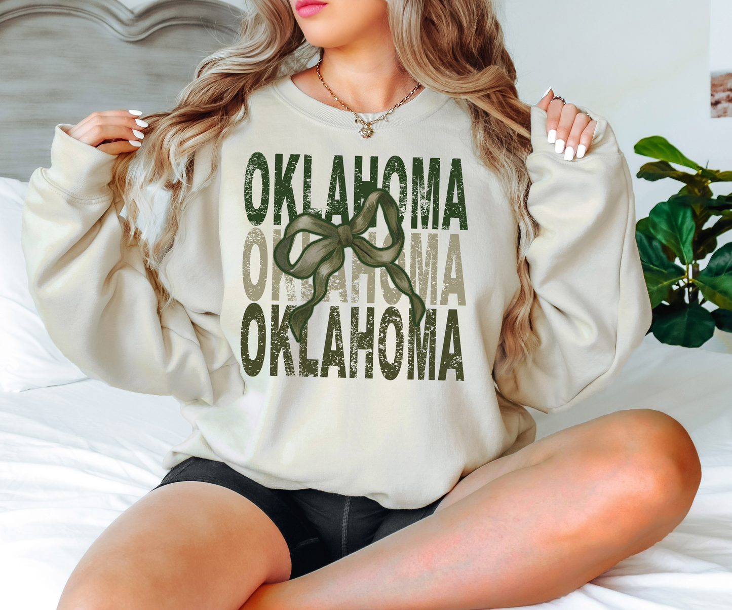 Oklahoma Matching Stacked Camo Greens T-shirt or Sweatshirt