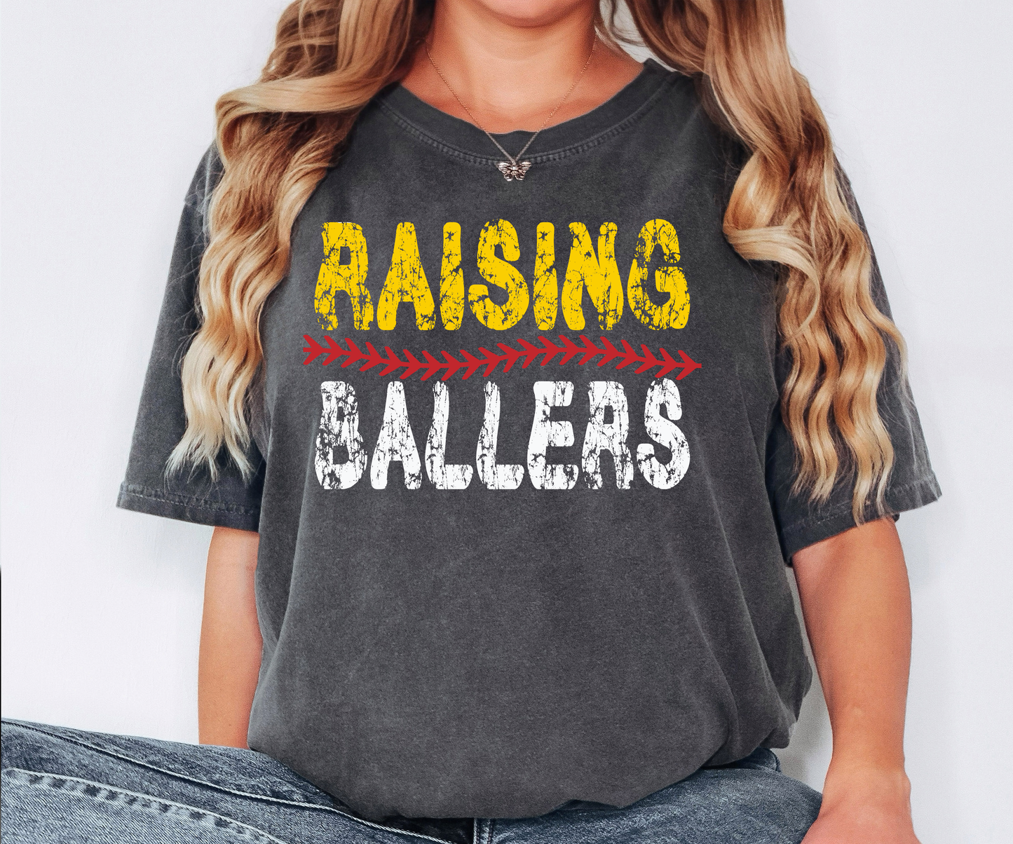 Raising Ballers baseball softball Comfort Colors T-shirt