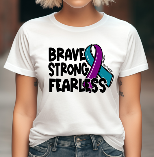 Brave Strong Fearless Gildan Sofstyle T-shirt or Sweatshirt