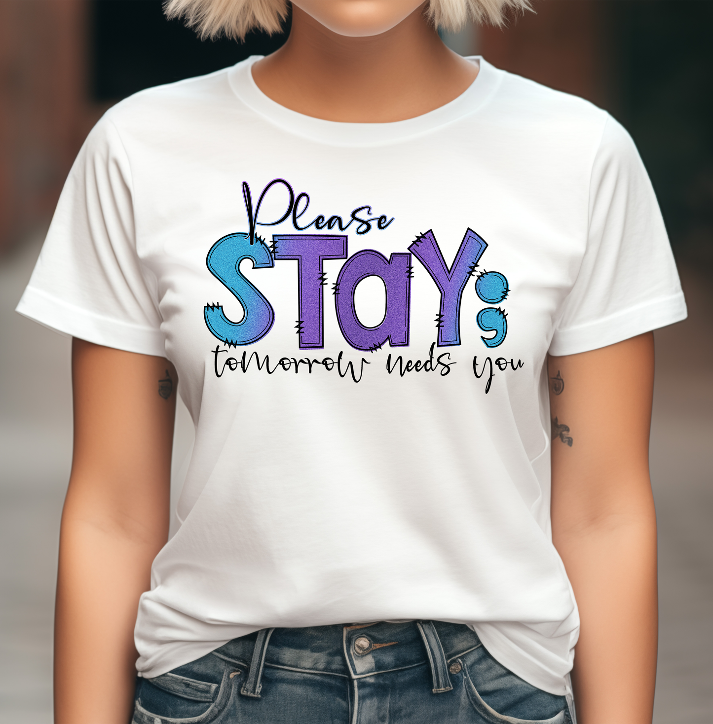Please Stay Gildan Sofstyle T-shirt or Sweatshirt