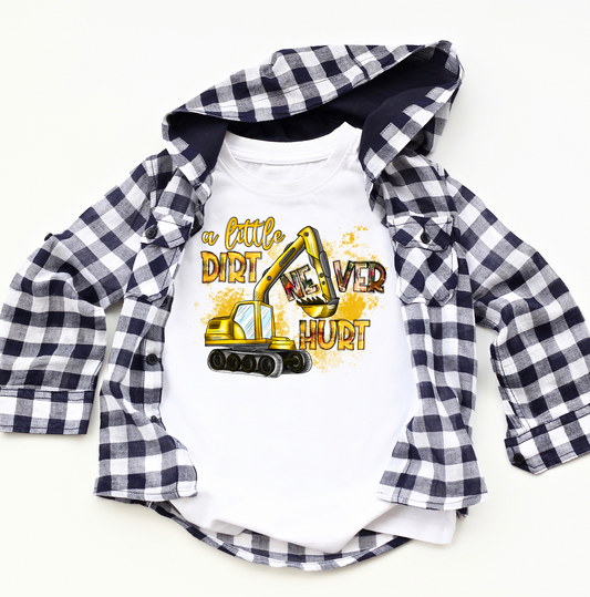 A Little Dirt Never Hurt Tractor Toddler T-Shirt