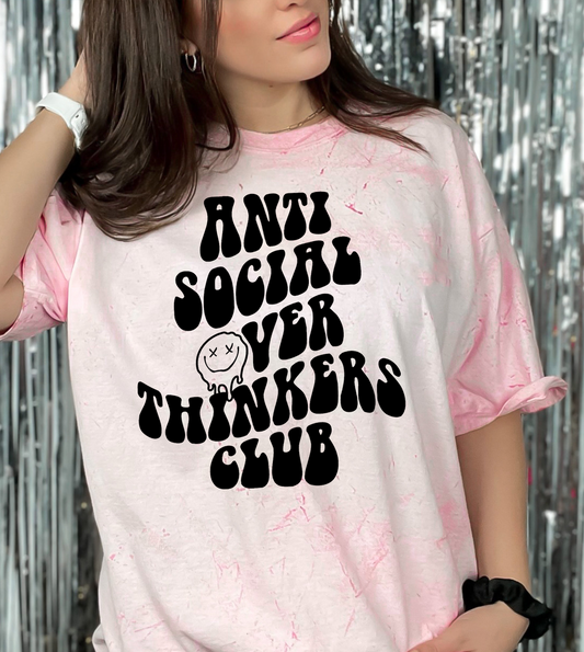 Anti Social Over Thinkers Club Comfort Colors T-Shirt