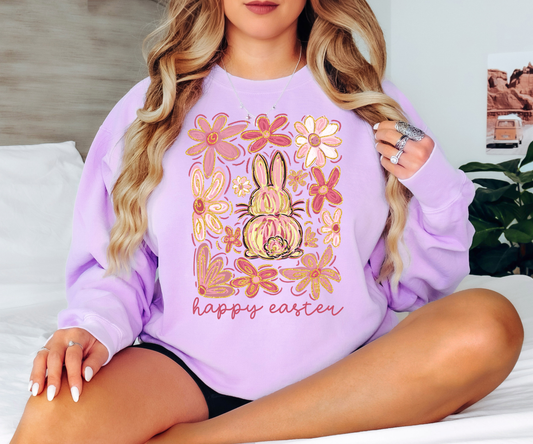 Happy Easter Gold effect collage T-shirt or Sweatshirt