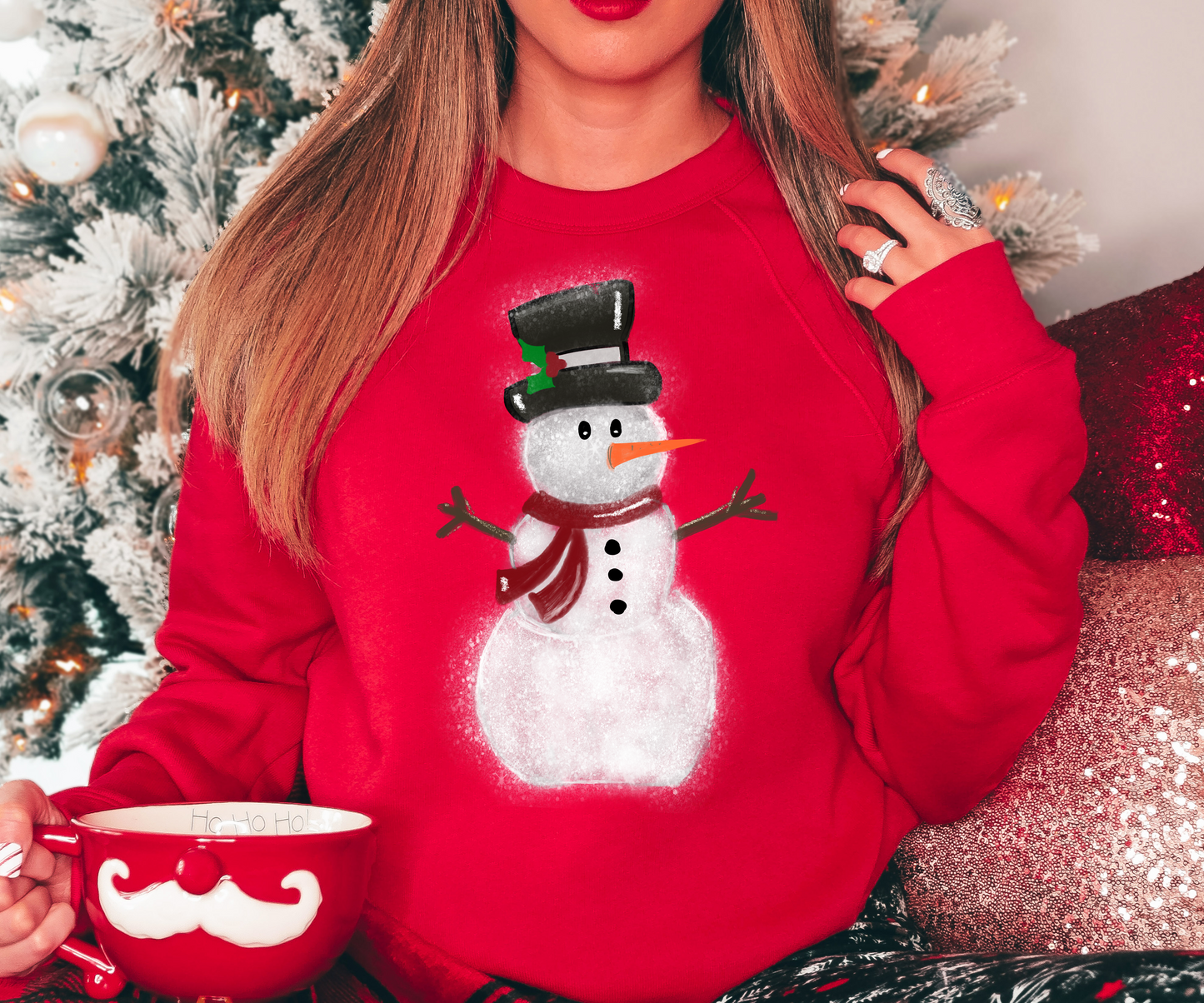 Fluffy snowman T-shirt or Sweatshirt
