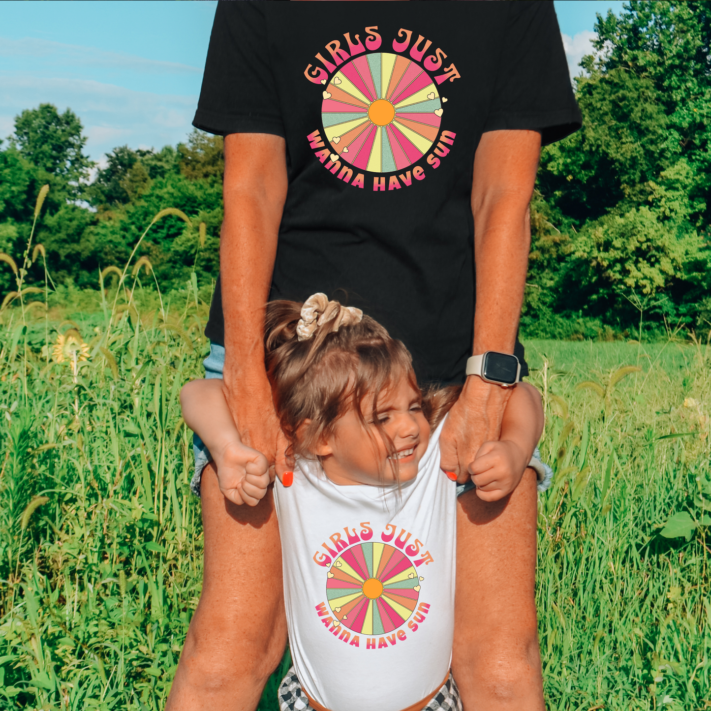 Girls Just Wanna Have Sun Kids T-Shirt