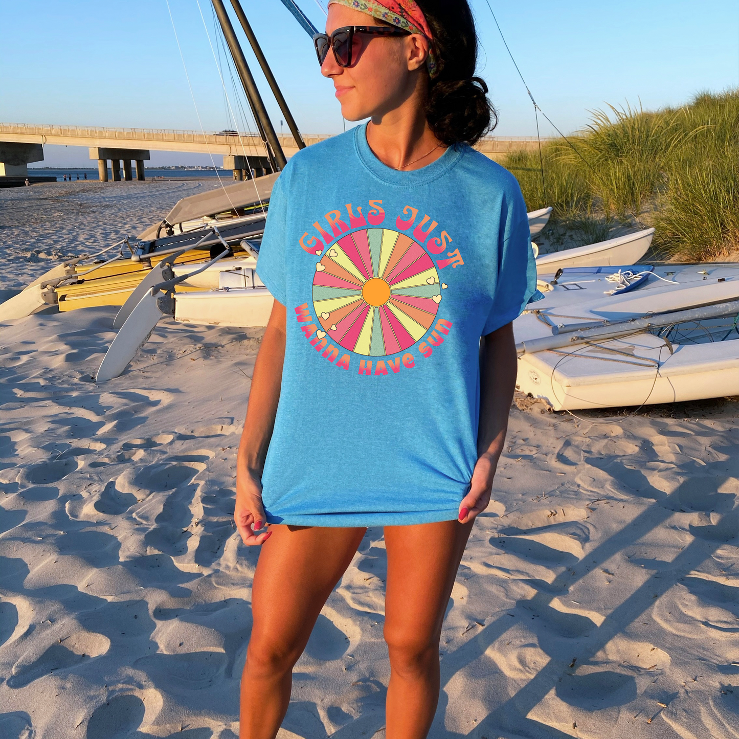 Girls Just Wanna Have Sun Kids T-Shirt