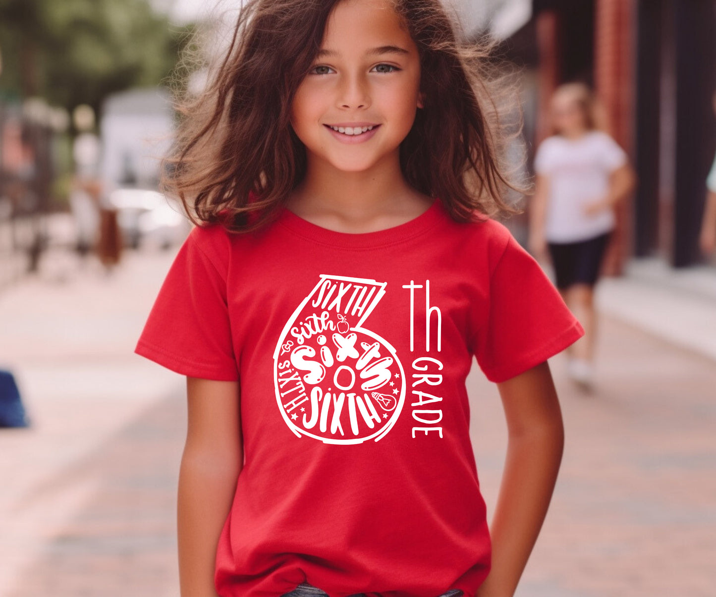 Back To School Kids Grade Typography T-Shirt