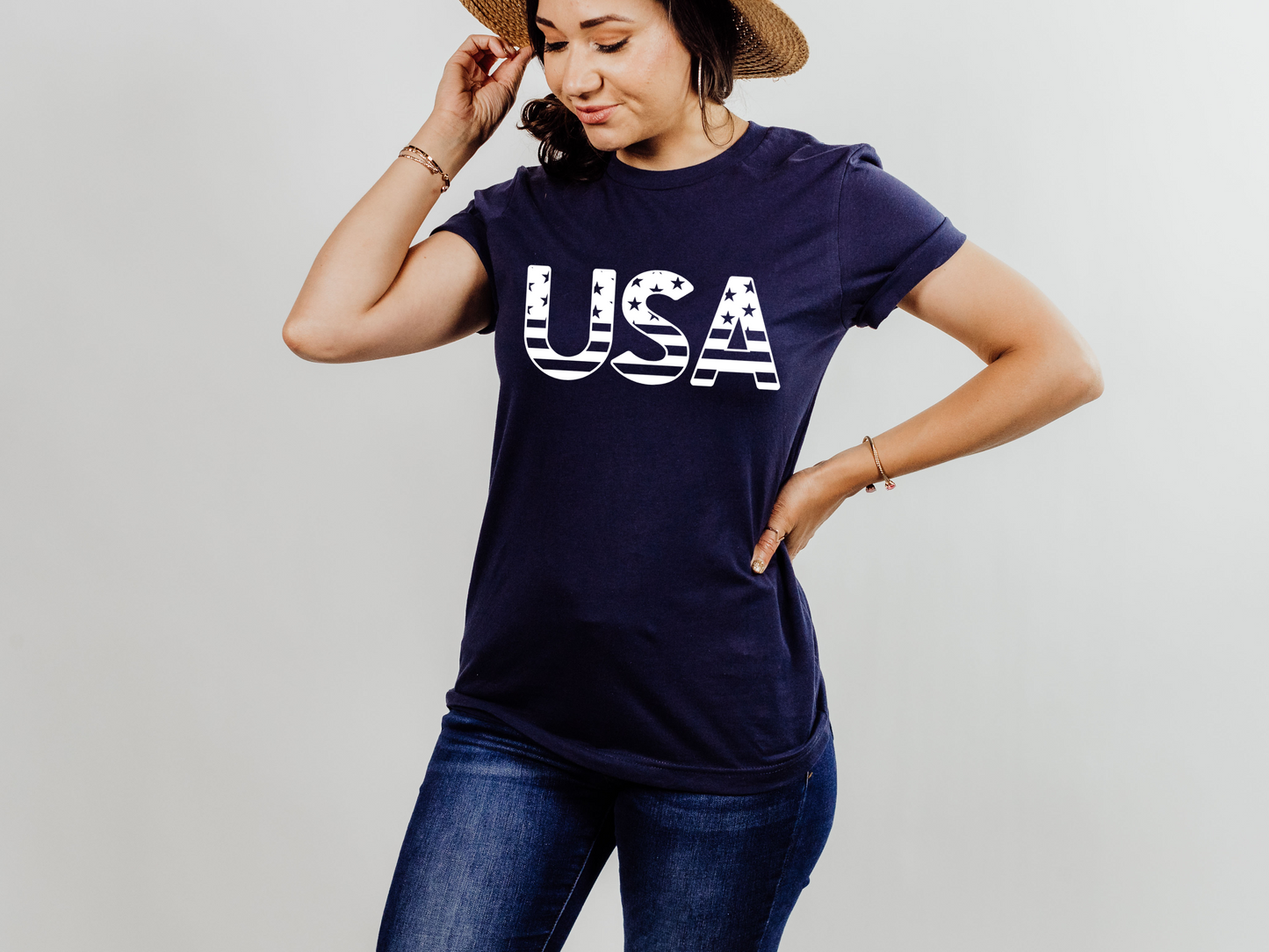 American Flag USA Bella Canvas T-Shirt