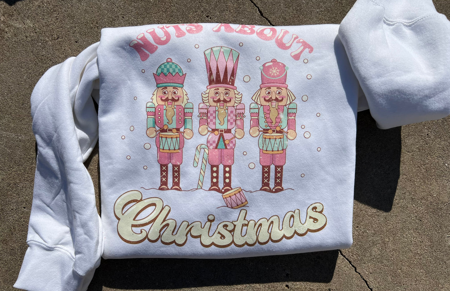 Christmas Nuts About Christmas Nutcracker Gildan Sweathshirt