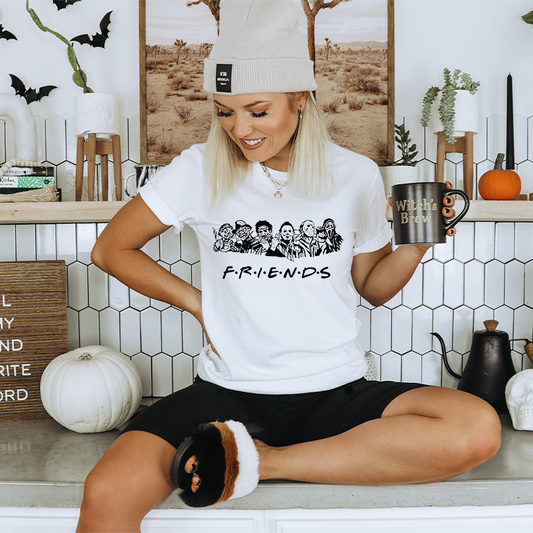 Horror Movie Friends Gildan Softstyle T-shirt