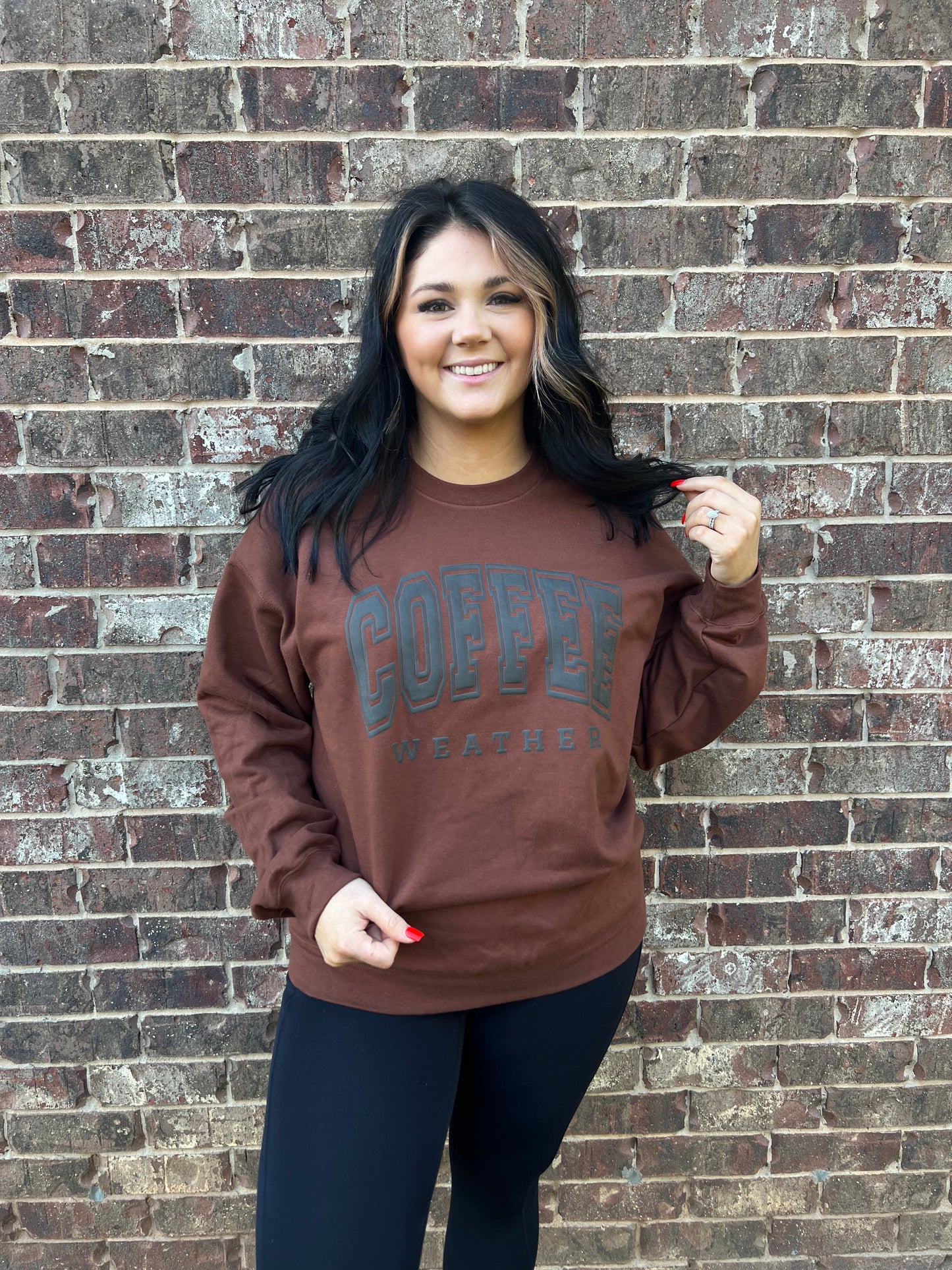 Coffee Weather PUFF  Sweatshirt