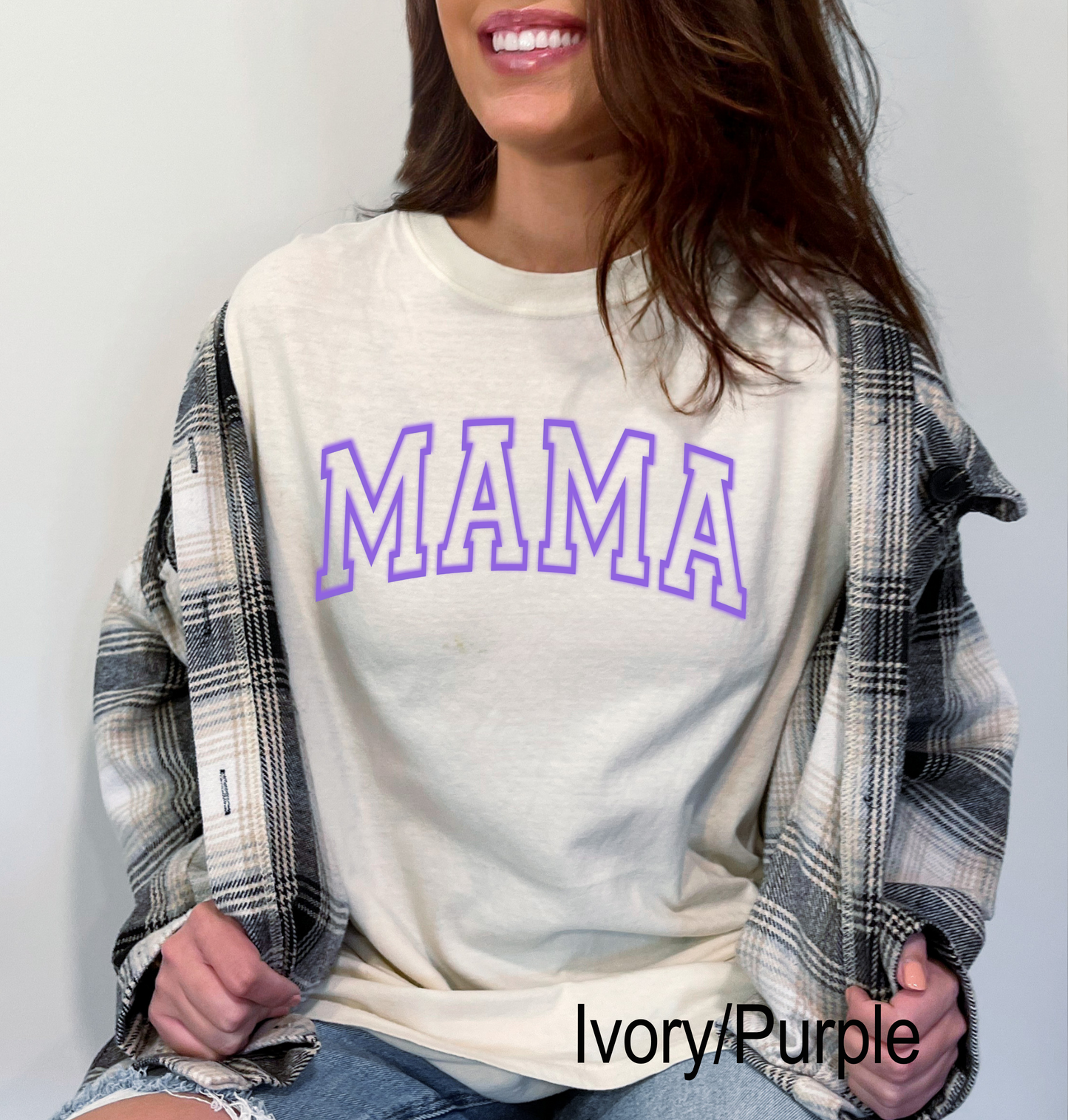 PUFF Mama Comfort Colors Ivory T-Shirt