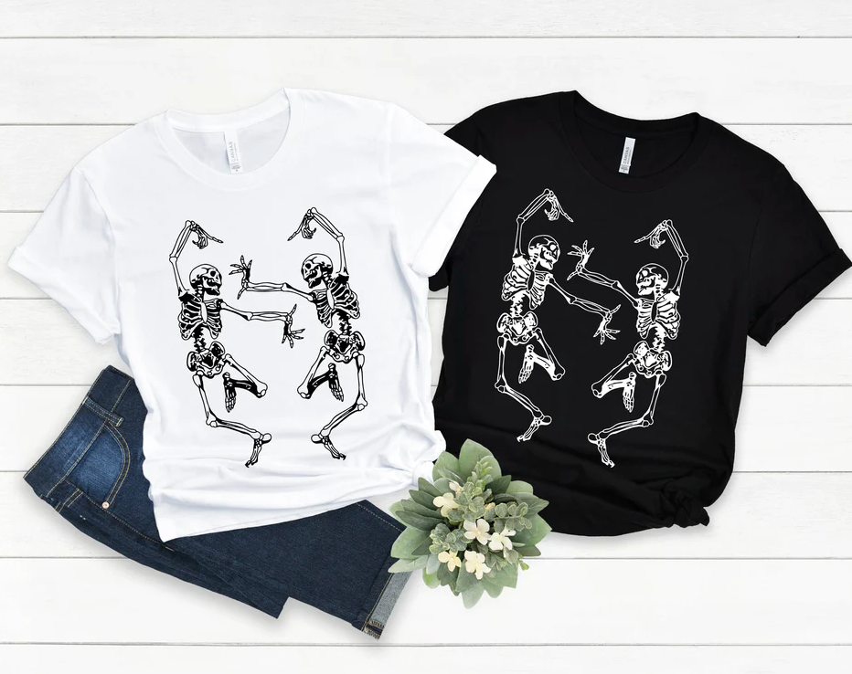 Dancing Skeletons Bella Canvas T-shirt
