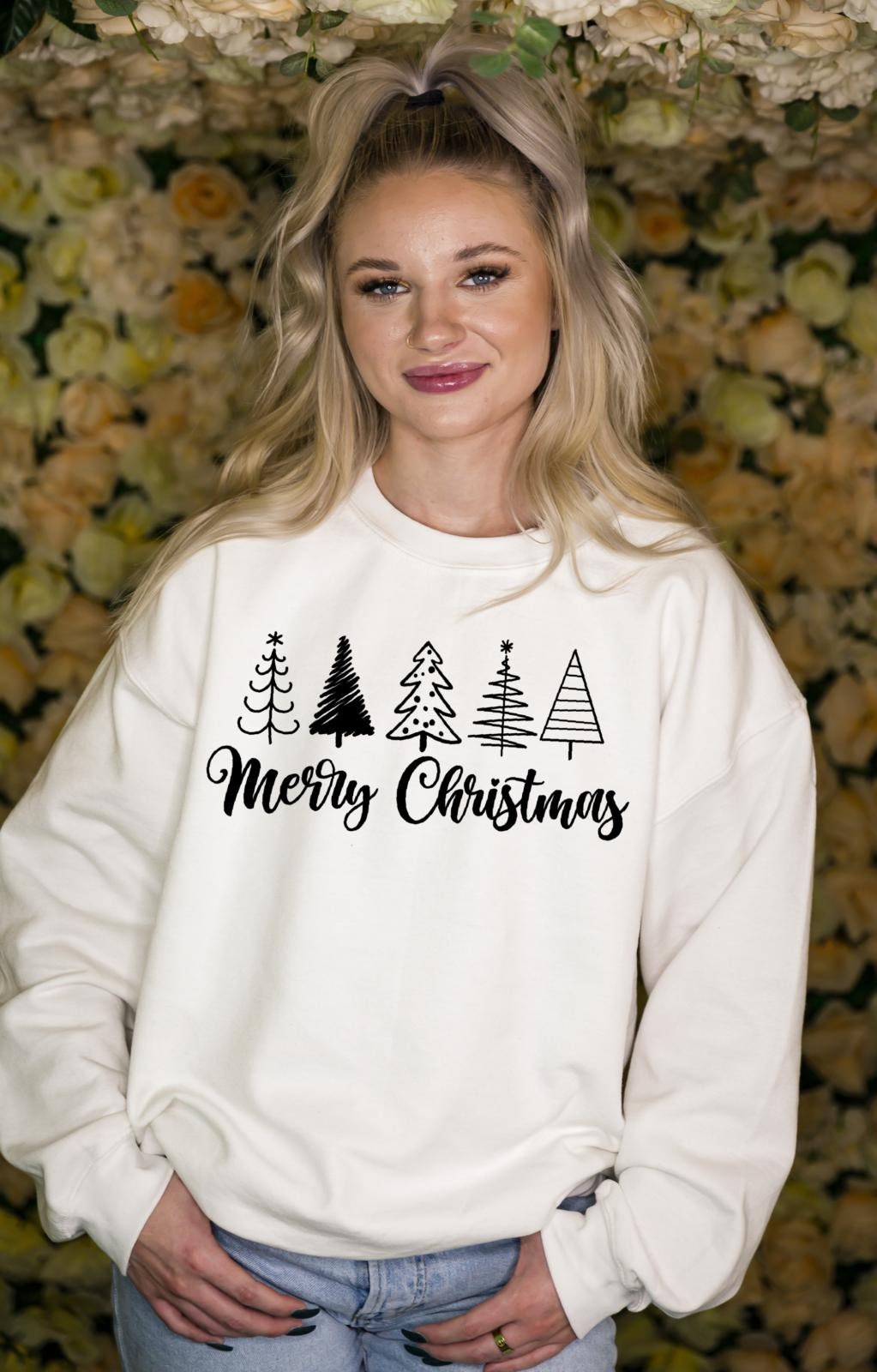 Merry Christmas Doodle   Heavy Blend Sweatshirt