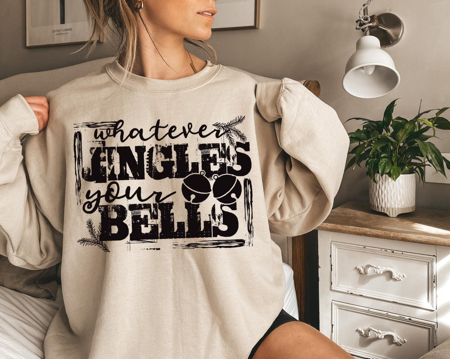Whatever Jingles Your Bells Christmas   Heavy Blend Sweatshirt
