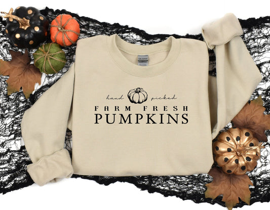 Hand Picked Farm Fresh Pumpkins  Heavy Blend Sweatshirt