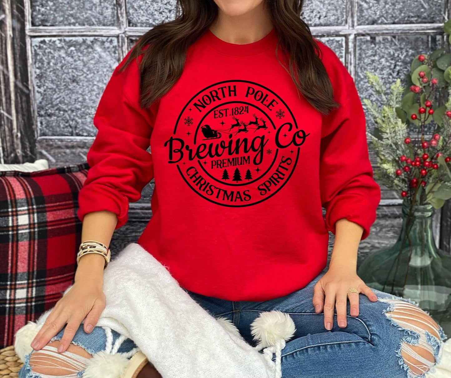 North Pole Brewing Christmas Spirits  Heavy Blend Sweatshirt