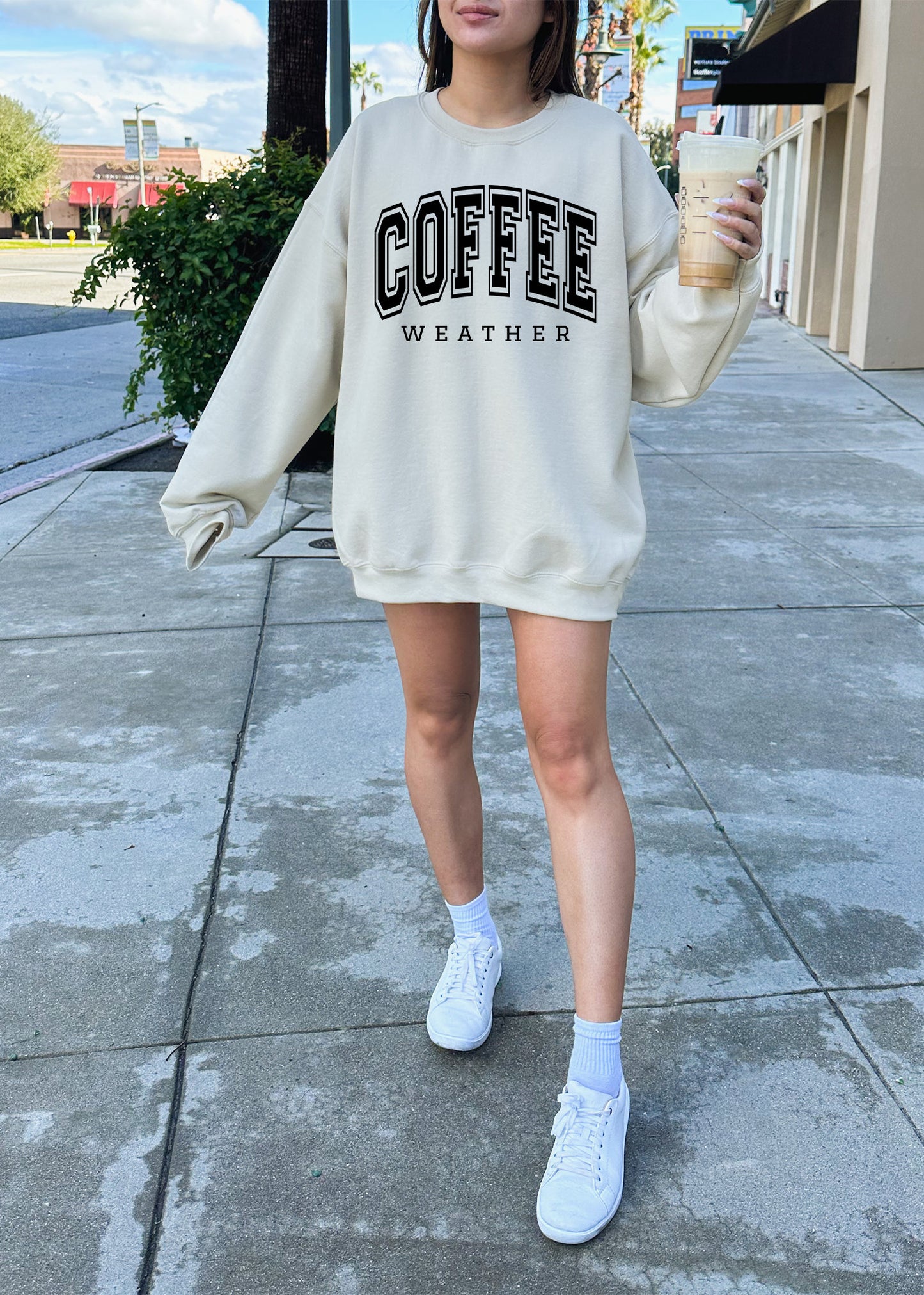 Coffee Weather PUFF  Sweatshirt